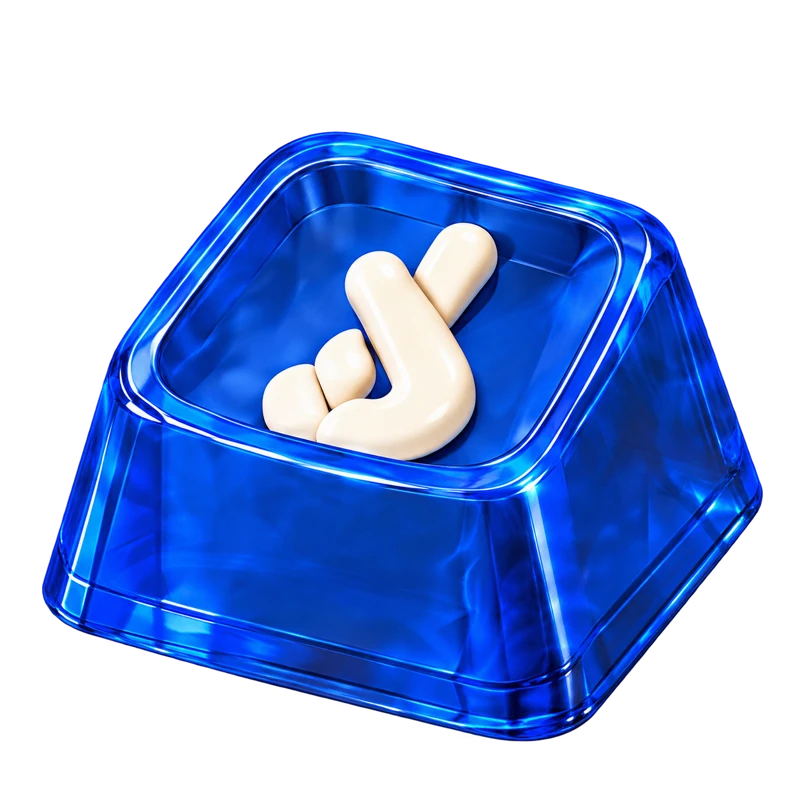 The blue Keyphony keycap icon